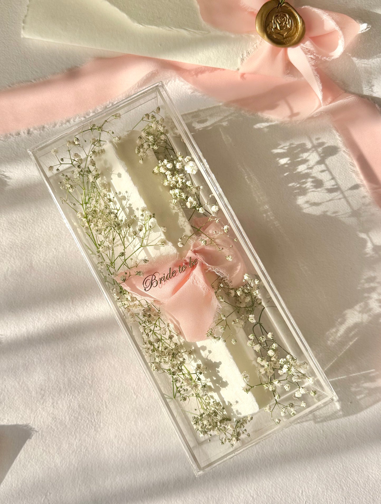 BRIDE TO BE-LETTER IN A BOX