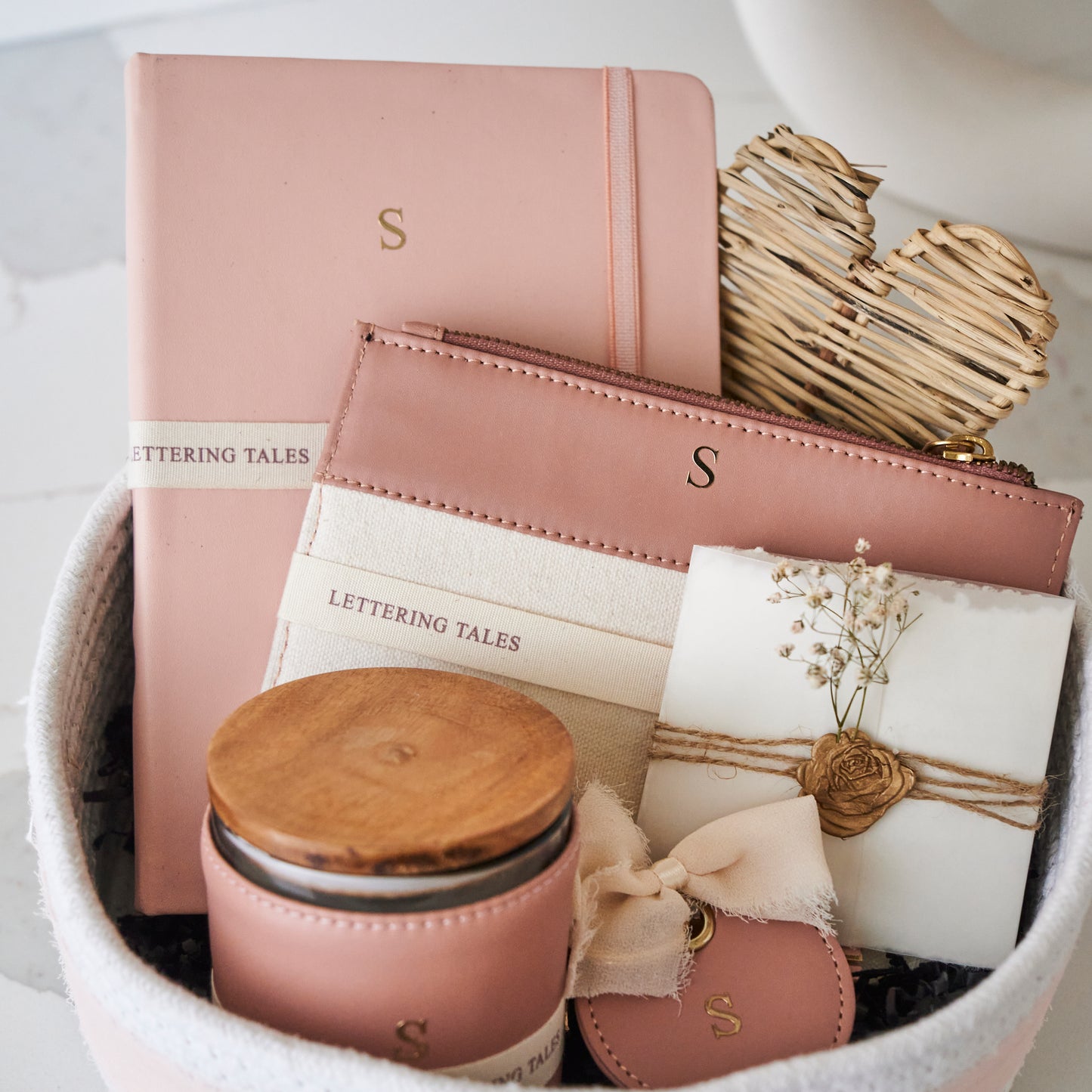 SHADES OF BLUSH BASKET