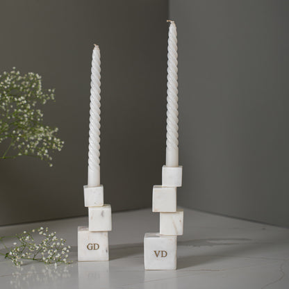 MARBLE CANDLE STANDS