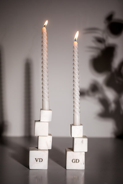 MARBLE CANDLE STANDS