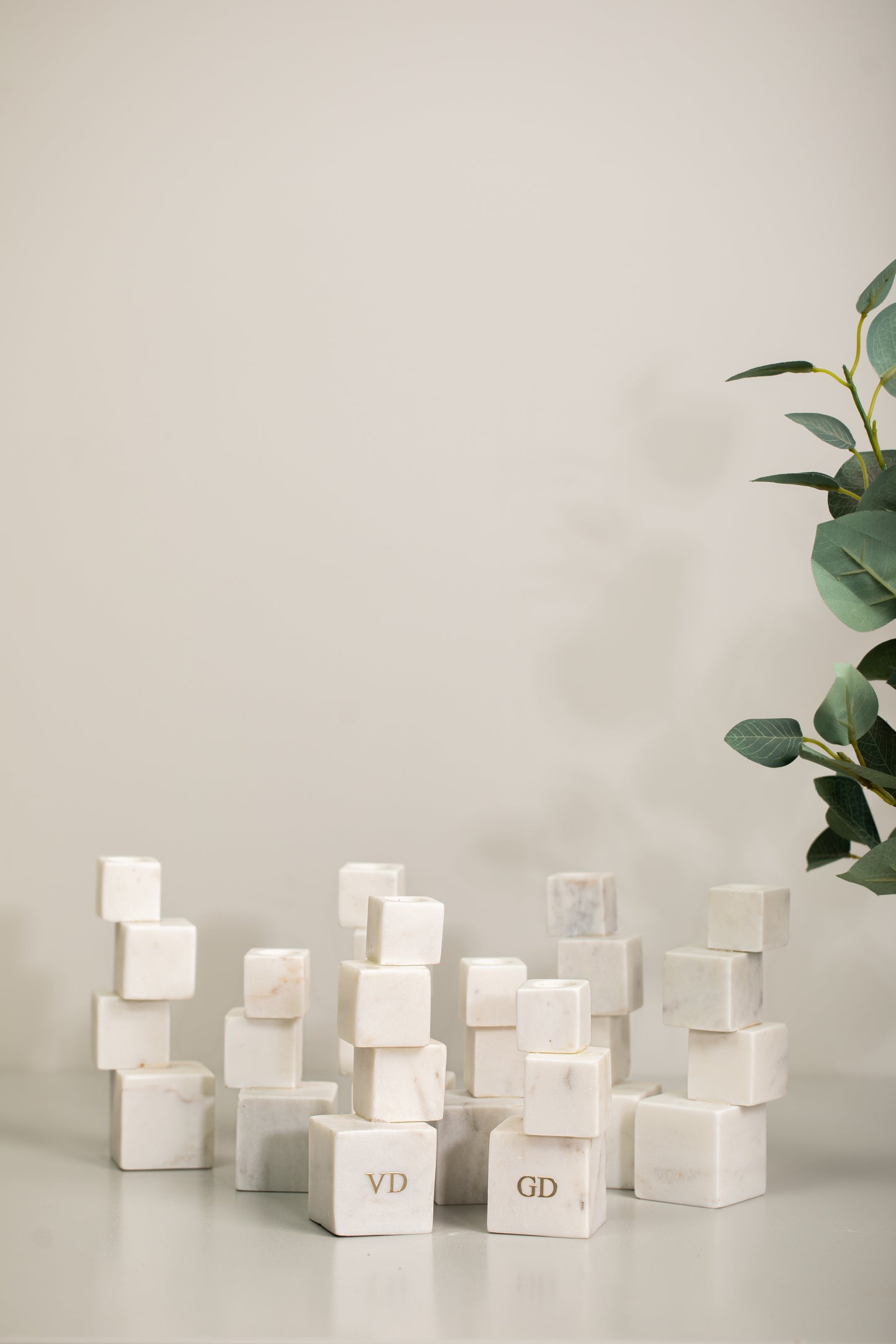 MARBLE CANDLE STANDS