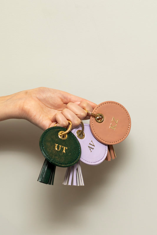 FAUX LEATHER KEYCHAIN